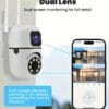 Dual lens wifi camera