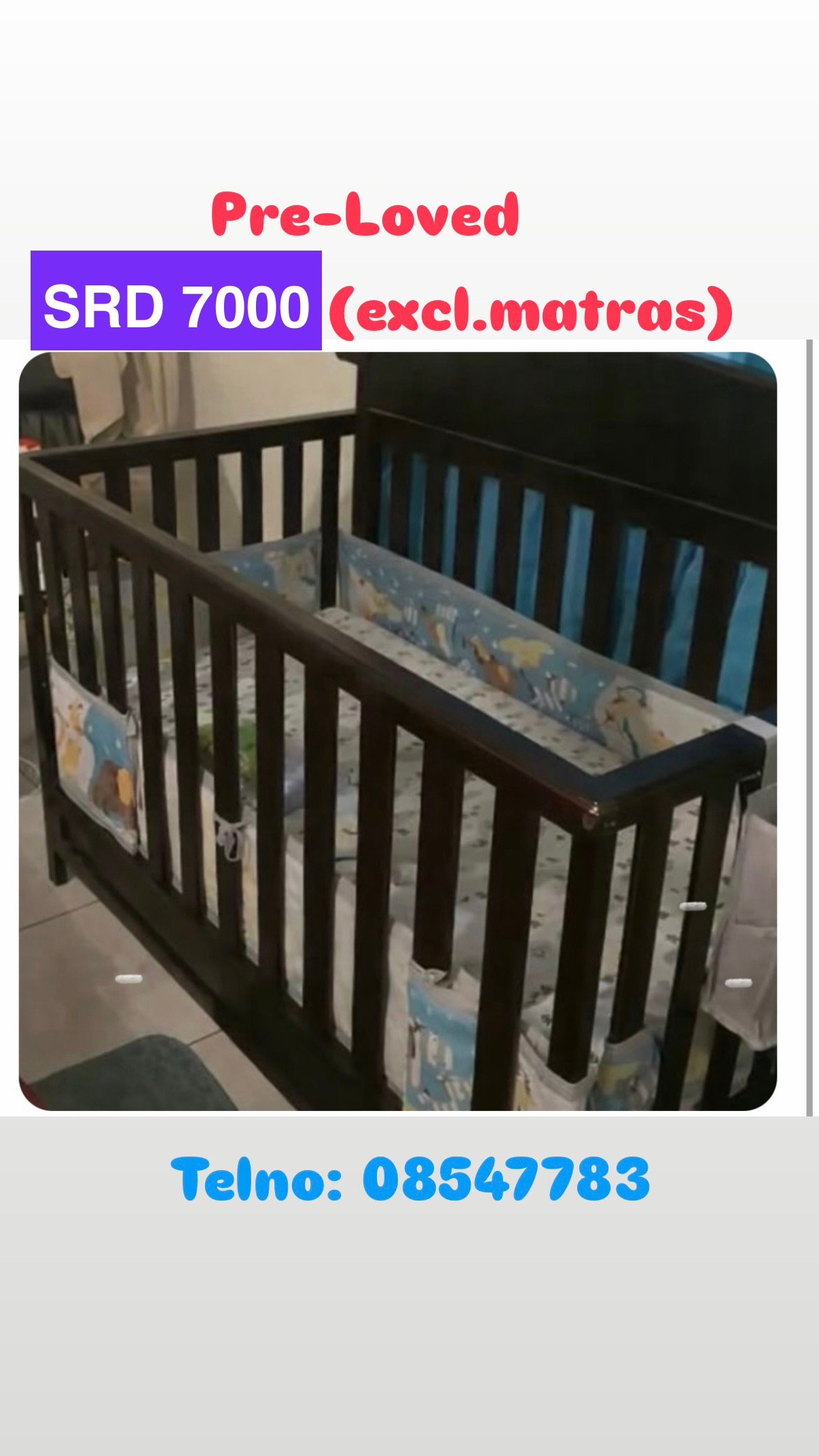 Tweede handse babybed te koop